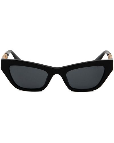 Versace Greca-detail Cat-eye Sunglasses - Black