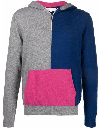 Mackintosh Double Agent Knitted Hoodie - Blue