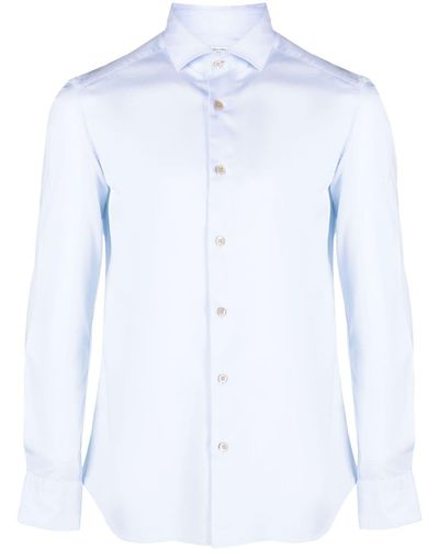 Boglioli Long-sleeve Cotton Shirt - Blue