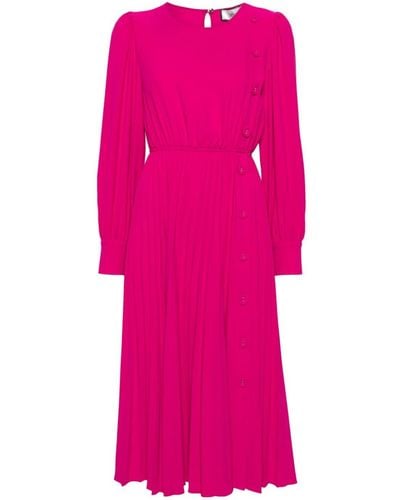 Nissa プリーツスカート ドレス - ピンク