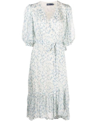 Polo Ralph Lauren Midi-jurk Met Bloemenprint - Meerkleurig