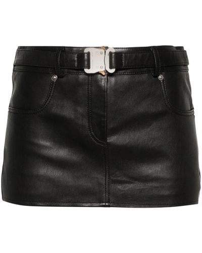 1017 ALYX 9SM Leather mini skirt - Negro
