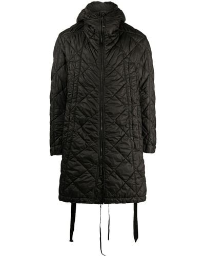Masnada Zip-up Hooded Padded Coat - Black