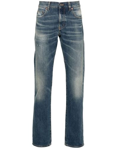 Saint Laurent Low-rise Slim-fit Jeans - ブルー