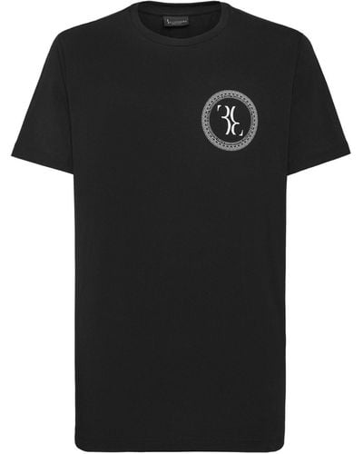 Billionaire T-Shirt mit Logo-Print - Schwarz