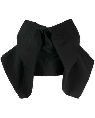 Comme des Garçons 3d-detail Layered Wool Top - Black