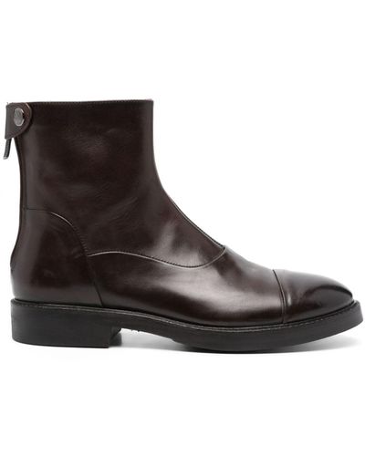 Alberto Fasciani Gabriel Leather Ankle Boots - Brown