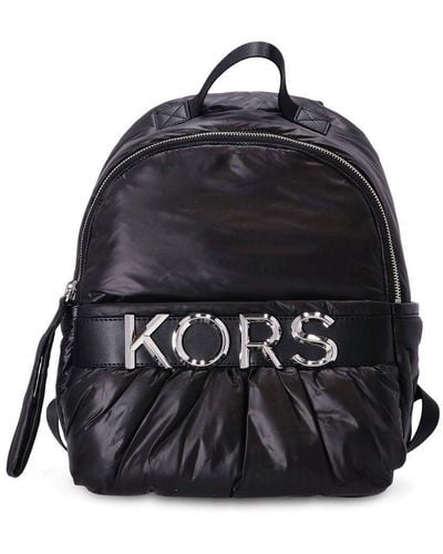 Michael Kors Logo-plaque Detail Backpack - Black