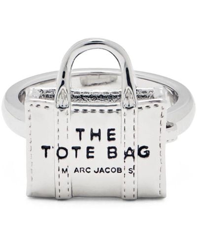 Marc Jacobs The Mini Icon Tote Bag Sculpted Ring - White