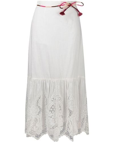 Zimmermann Cotton Midi Skirt - Multicolour