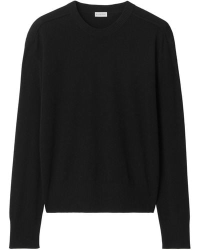Burberry Fine-knit Wool Sweater - Black