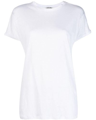 Max & Moi Short-sleeve Linen T-shirt - White