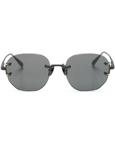 Linda Farrow Sandor Geometric-frame Sunglasses - Grey