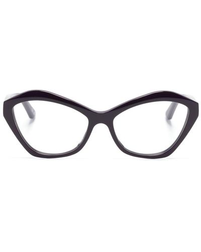 Balenciaga キャットアイ眼鏡フレーム - パープル