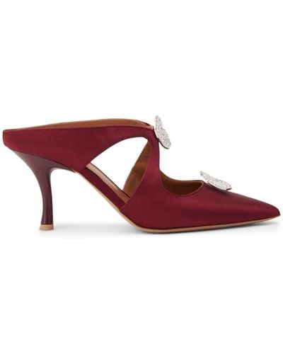 Malone Souliers Spitze Tina Mules 90mm - Rot