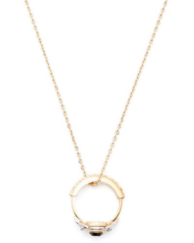 Maison Margiela Ring-detail Necklace - Metallic
