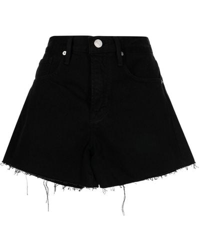 FRAME Le Brigette Denim Shorts - Black
