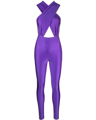 ANDAMANE Hola Halterneck Jumpsuit - Purple