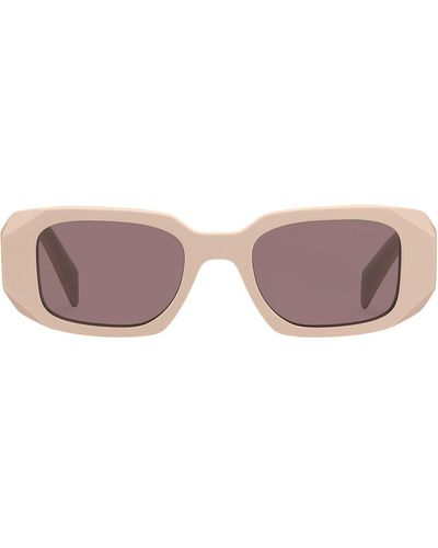 Prada Runway Sonnenbrille mit Oversized-Gestell - Grau