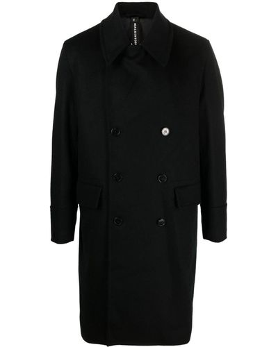 Mackintosh Redford Double-breasted Coat - Black