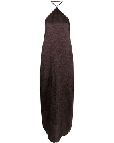 Filippa K Low-back Crinkle Dress - Purple