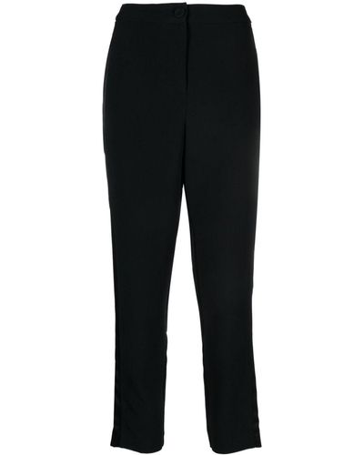 FEDERICA TOSI Satin-trim Tailored Pants - Black