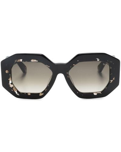 Philipp Plein Geometric-frame Sunglasses - Black