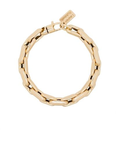 Lauren Rubinski 14kt Yellow Gold Chain Bracelet - Multicolour