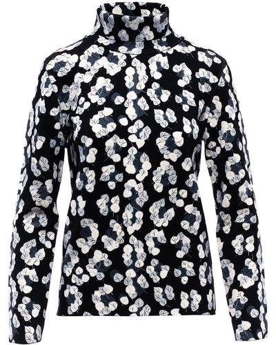 Aztech Mountain Matterhorn Leopard-print Jumper - Black