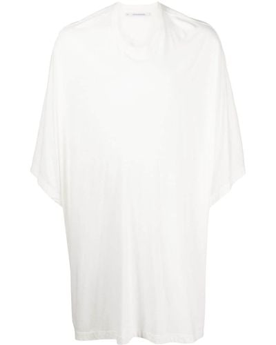 Julius Drop-shoulder Cotton-blend T-shirt - White