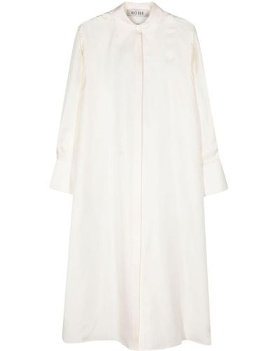 Rohe Open-back Silk Midi Dress - White