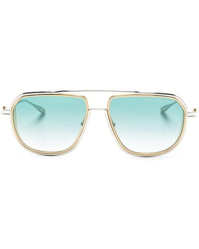 Dita Eyewear Intracraft Pilot-frame Sunglasses - Blue