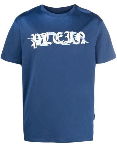 Philipp Plein Ss Chrome Tシャツ - ブルー