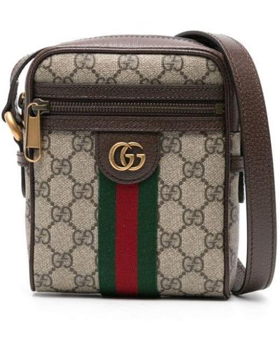 Gucci Bolso de Hombro Ophidia con GG - Marrón