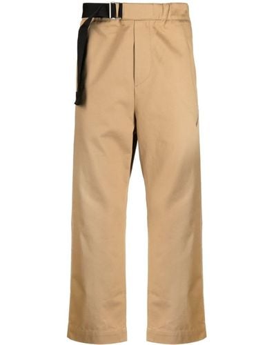 OAMC Regs Tappered-leg Cropped Pants - Natural