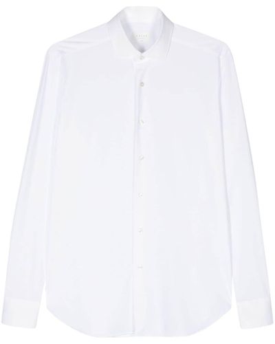 Xacus Plain Long-sleeve Shirt - White