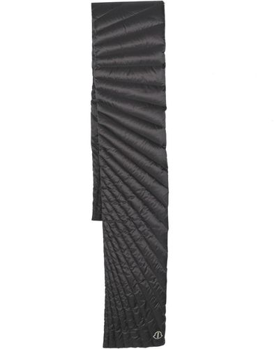 Rick Owens X Moncler Radiance Quilted Scarf - Men's - Goose Feather/polyester/goose Down - Grey