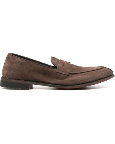 Alberto Fasciani Homer Suede Loafers - Brown