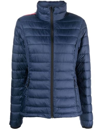 Rossignol Stripe-detail Long-sleeve Puffer Jacket - Blue