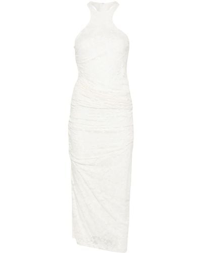 Philosophy Di Lorenzo Serafini Floral Ruched Maxi Dress - White