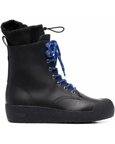 Bally Chunky Lace-up Boots - Black
