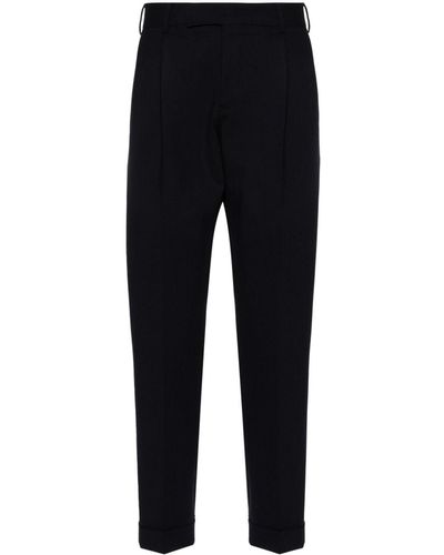 PT Torino Pleat-detail Tailored Pants - Black