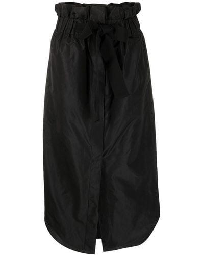 Patou High-waisted Knot-detail Skirt - Black