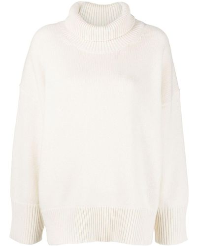 Chloé Kaschmirpullover mit Rollkragen - Weiß