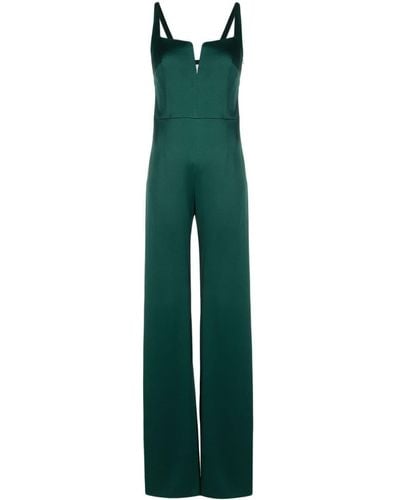 Galvan London Combinaison ample à détail de corset - Vert