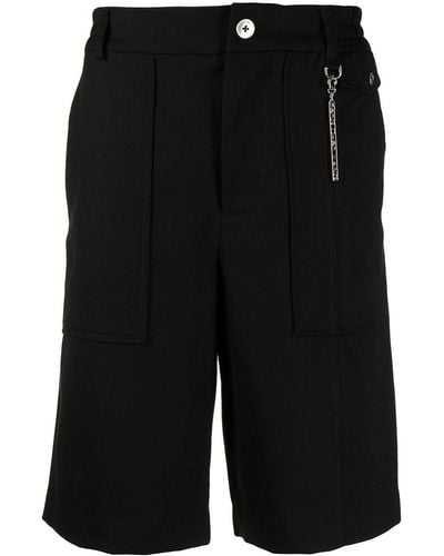 Feng Chen Wang Logo-charm Bermuda Shorts - Black