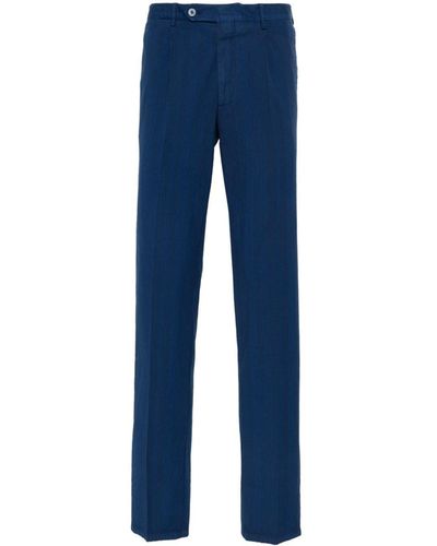Rota Seersucker Slim-cut Trousers - Blue