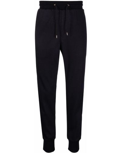 Paul Smith Side-stripe Tapered Track Trousers - Blue