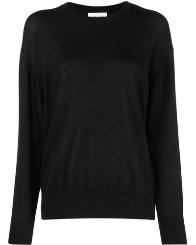 P.A.R.O.S.H. Maglia Round-neck Fine-ribbed Jumper - Black