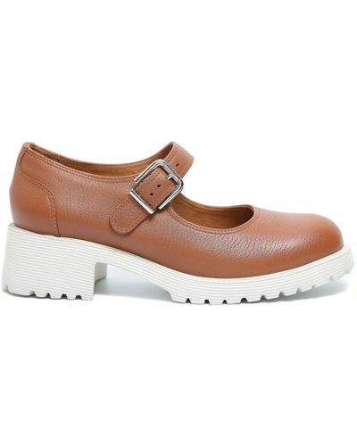 Sarah Chofakian Esmerie Leather Loafers - Brown